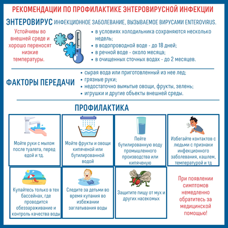 Правила профилактики энтеровирусных инфекций